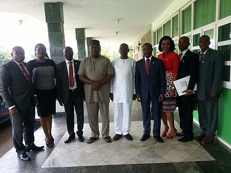 Courtesy visit by representatives of The Board and Management of John Holt Plc on Wednesday 28th September, 2016 to The Executive Governor of Enugu State, Rt. Hon. Ifeanyi Ugwuanyi